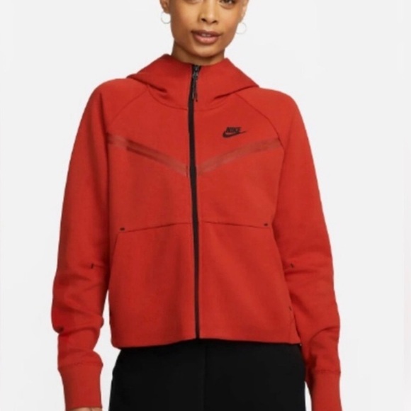 Nike Tops - Nike tech fleece Windrunner team hoodie women’s XXL orange